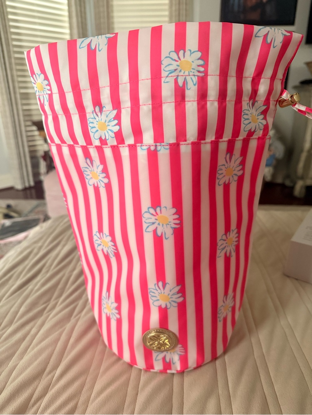 Lilly Pulitzer drawstring pool pouch